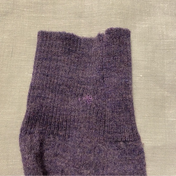 FLAWED Charlie & Robin Anthropologie purple scarf-wrapped wool sweater - Picture 13 of 15